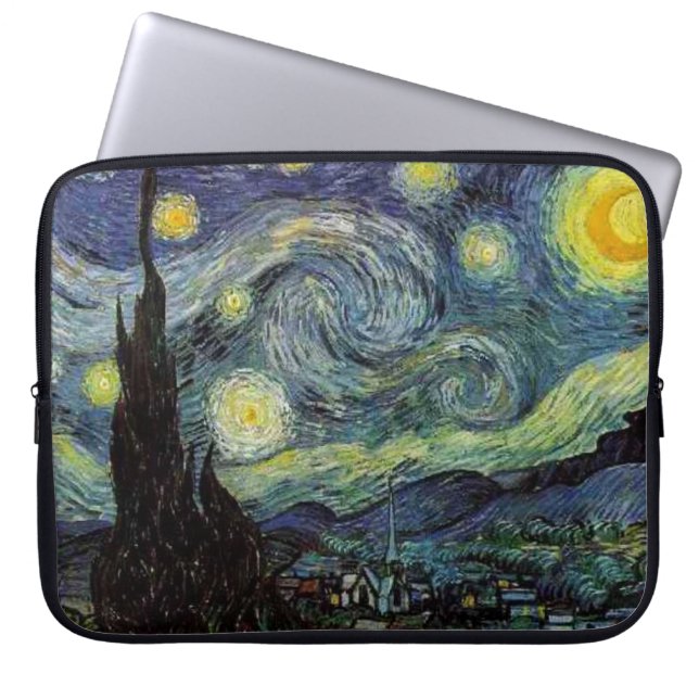 Capa Para Notebook Starry Night, Vincent Van Gogh. (Frente)