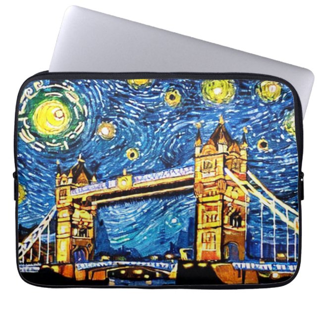 Capa Para Notebook Starry Starry Night London Inglaterra (Frente)