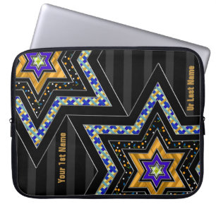 Capa Para Notebook STARS de David e Stripes v1 (Personalizado)