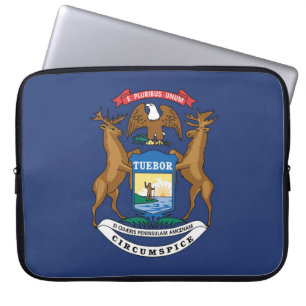 Capa Para Notebook State Flag of Michigan, EUA