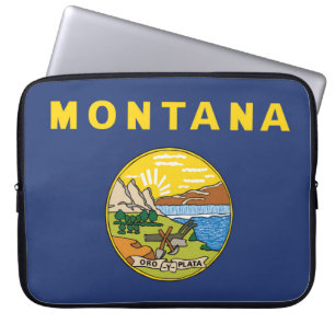 Capa Para Notebook State Flag of Montana, EUA