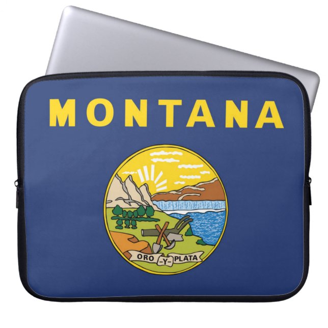 Capa Para Notebook State Flag of Montana, EUA (Frente)