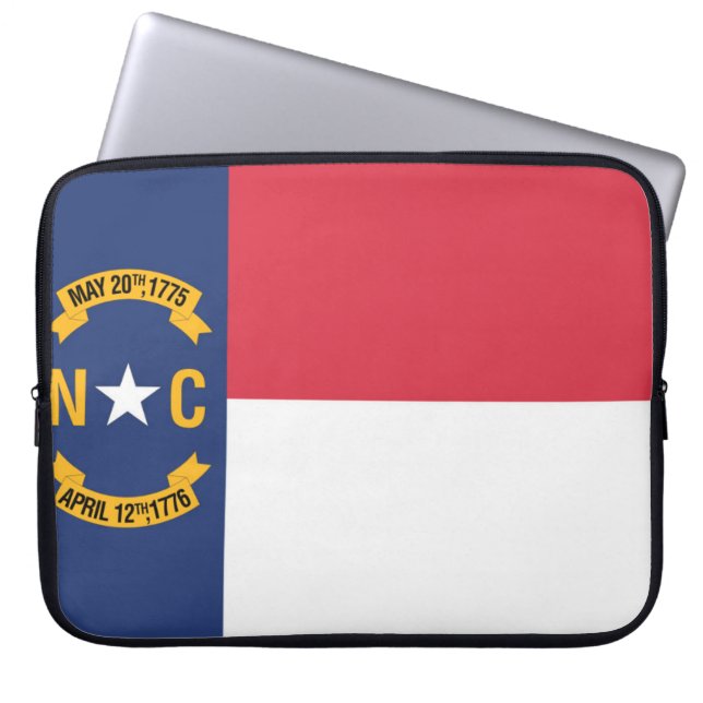 Capa Para Notebook State Flag of North Carolina, EUA (Frente)