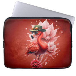 Capa Para Notebook Steampunk Flamingo - Trabalho de arte Digital Fant