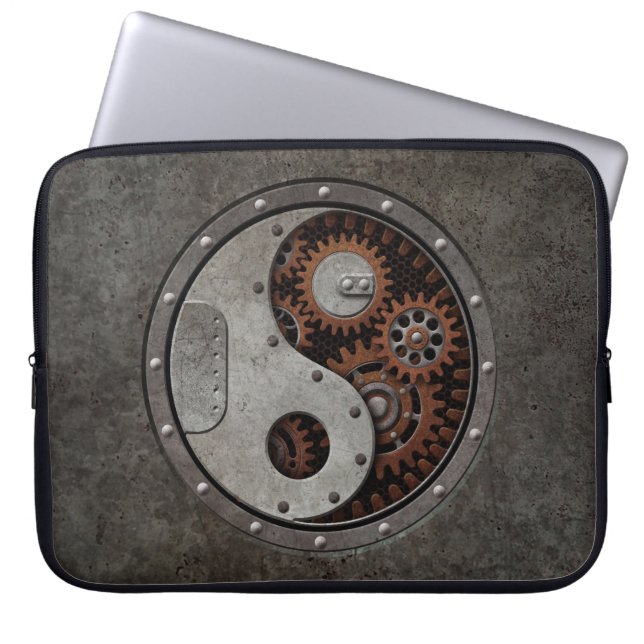 Capa Para Notebook Steampunk Yin Yang (Frente)