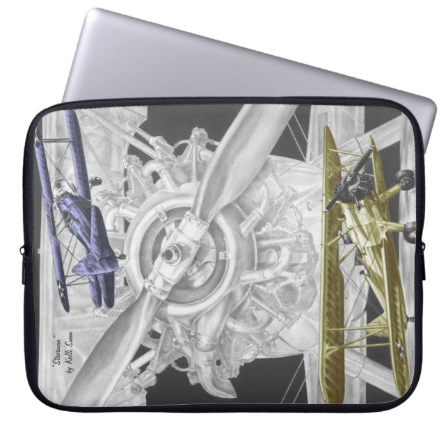 Capa Para Notebook Stearman Biplane (Frente)
