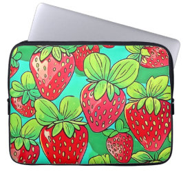 Capa Para Notebook Strawberry Pop Art Pattern