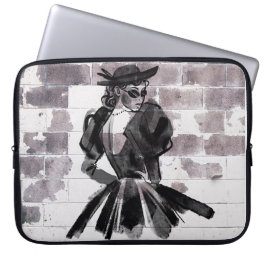 Capa Para Notebook "Street Muse - Moda na Parede"