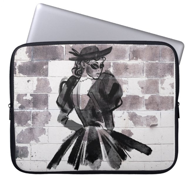 Capa Para Notebook "Street Muse - Moda na Parede" (Frente)