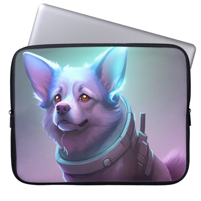 Capa Para Notebook Strelka - o cão espacial soviético (Frente)