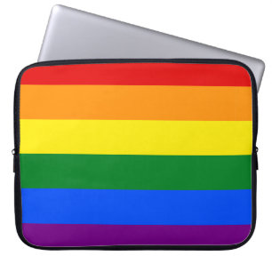 Capa Para Notebook Stripe arco-íris LGBT