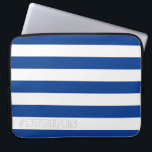 Capa Para Notebook STRIPES Azul em qualquer cor<br><div class="desc">Listras horizontais contra o branco, que podem ser recoloridas. Brincar com cores de fundo para criar novos efeitos!</div>