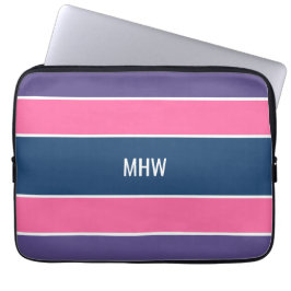 Capa Para Notebook Stripes bolsas de laptop personalizadas de monogra