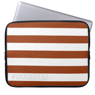 Capa Para Notebook STRIPES Castanho em qualquer Cor