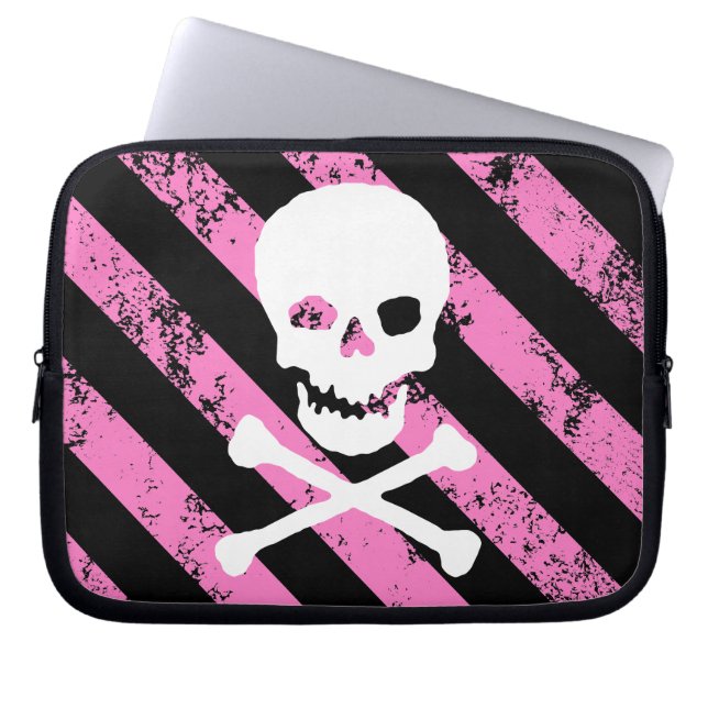 Capa Para Notebook Stripes EMO rachadas (Frente)