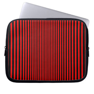 Capa Para Notebook Stripes Vermelhas e Pretas