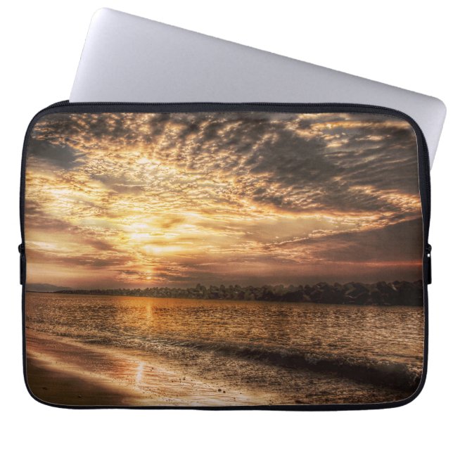Capa Para Notebook Stuning Beach Sunrise (Frente)