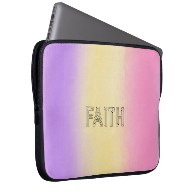 Capa Para Notebook Stylish faith typography  (Frente Esquerda)