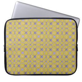 Capa Para Notebook Stylish Yellow Geometric Design 