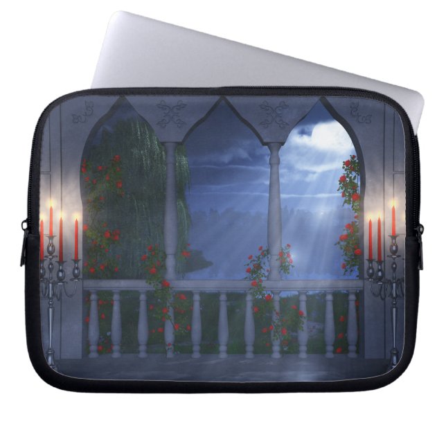 Capa Para Notebook Sua Bolsa de laptop de Prata (Frente)