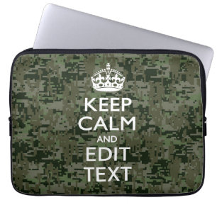 Capa Para Notebook Sua floresta da camuflagem de Digitas do texto