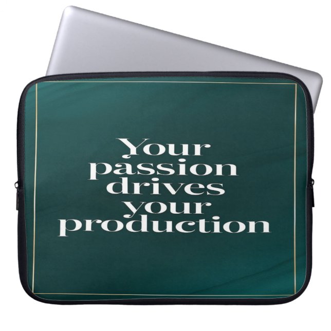 Capa Para Notebook Sua Paixão orienta sua opção de produção 2 (Frente)