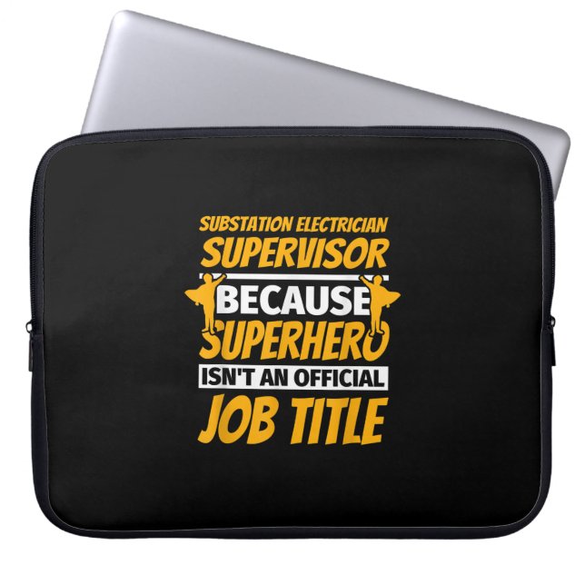Capa Para Notebook Subestação Eletricidade Supervisor Funny Humor Gif (Frente)