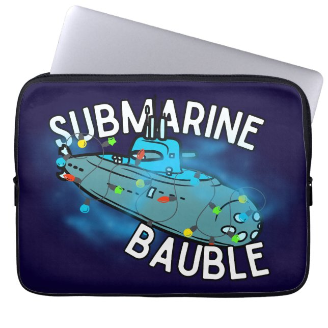 Capa Para Notebook Submarino, bauble, natal (Frente)