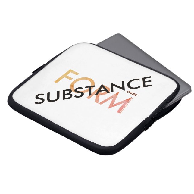 Capa Para Notebook "Substância sobre a forma" (Frente Topo)