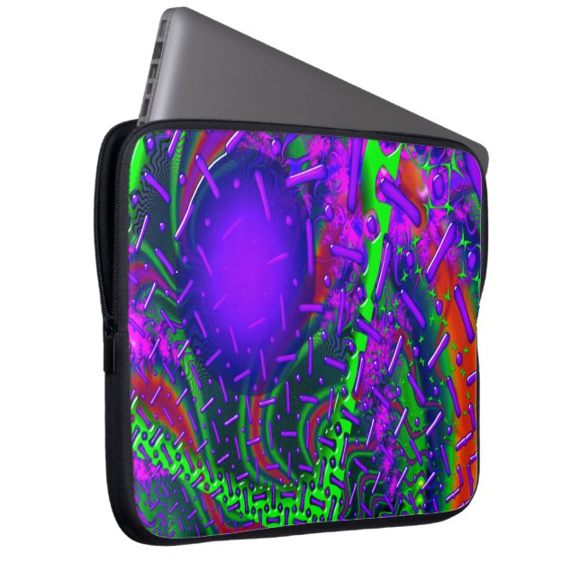 Capa Para Notebook Substituir Fractal de ótica 3D (Frente Esquerda)