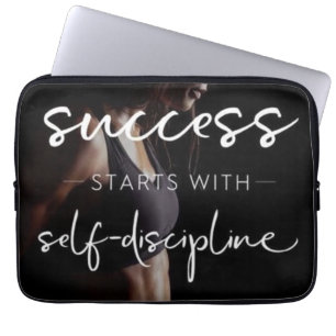 Capa Para Notebook Sucesso e Disciplina - Motivação dos Gym femininos