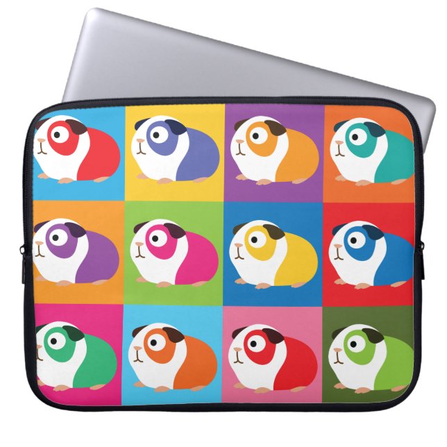 Capa Para Notebook Suínos pop Art Guiné (Frente)