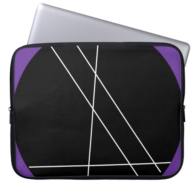 Capa Para Notebook Sumário do preto, o branco e o roxo (Frente)
