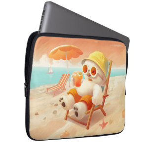 Capa Para Notebook Summer Beach Bear