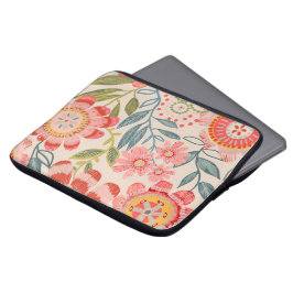 Capa Para Notebook Summer Garden Bold Blooms Design
