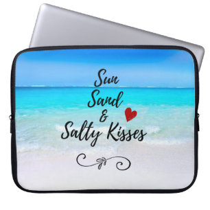 Capa Para Notebook Sun Sand e Salty Kisses Tropical Beach
