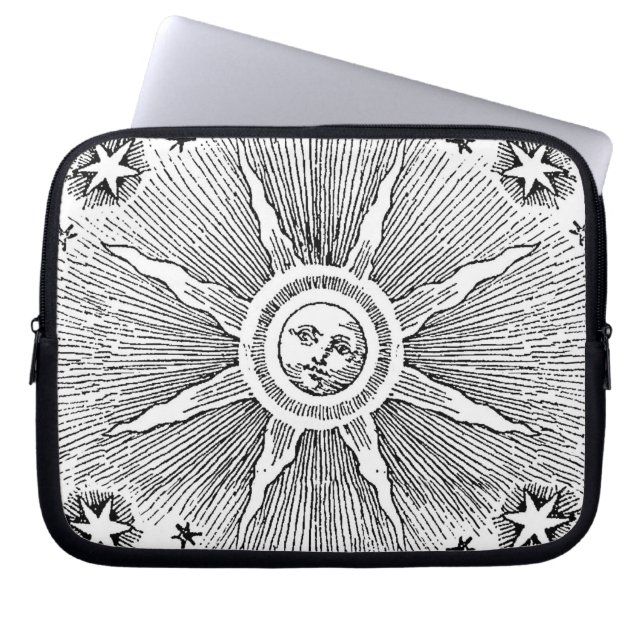 Capa Para Notebook Sun Stars Antiguamente Night Sky Medieval Zodieval (Frente)