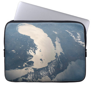 Capa Para Notebook Sunglint Beams Do Lago Michigan