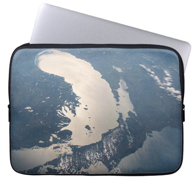 Capa Para Notebook Sunglint Beams Do Lago Michigan (Frente)