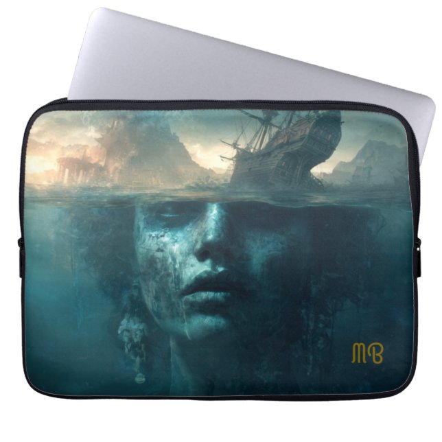 Capa Para Notebook Sunken Secrets Mythic Ocean Depths Art (Frente)