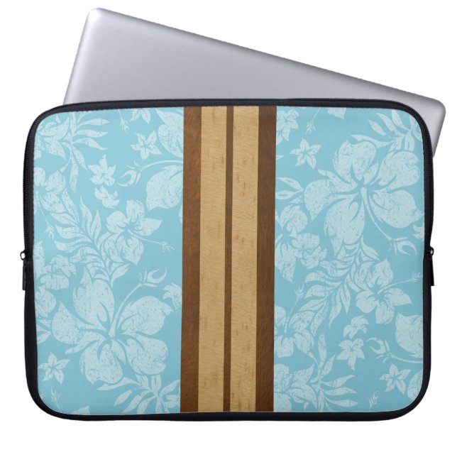 Capa Para Notebook Sunset Beach Surfboard Neoprene Wetcase (Frente)