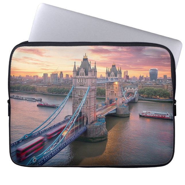 Capa Para Notebook Sunset em Londres (Frente)