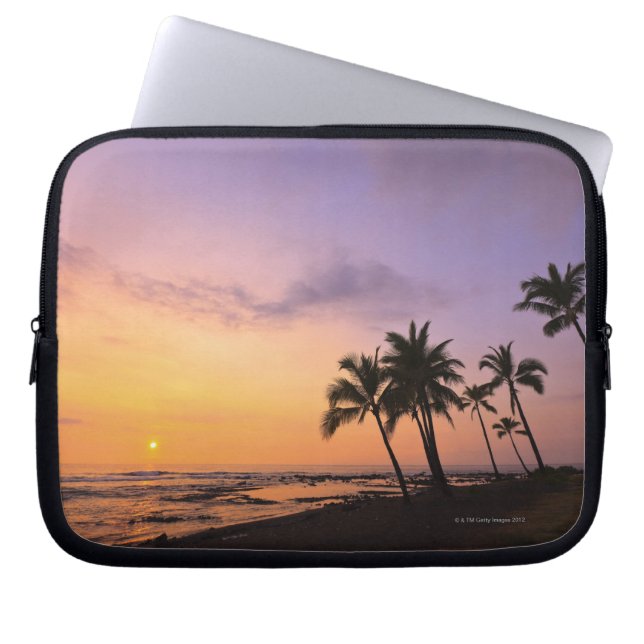 Capa Para Notebook Sunset na Baía de Kahaluu em Kona, Havaí 2 (Frente)