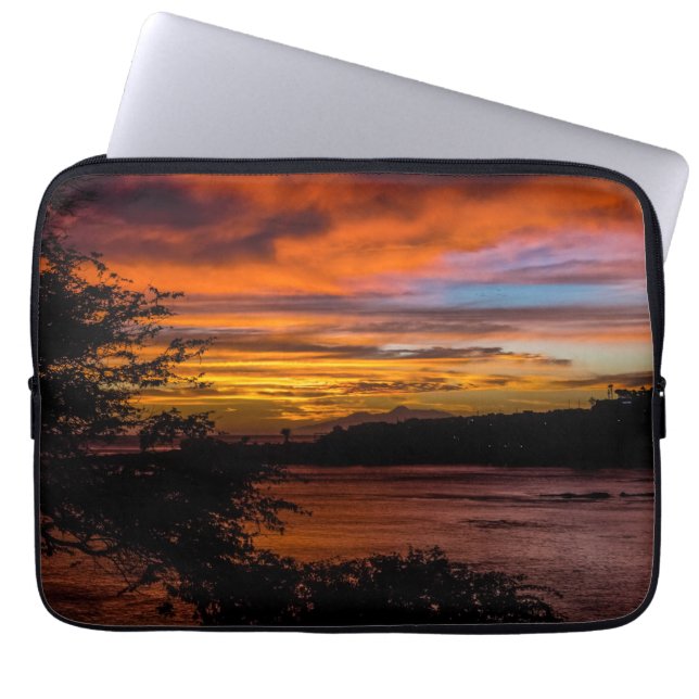 Capa Para Notebook Sunset na Praia, Cabo Verde (Frente)