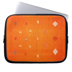 Capa Para Notebook Sunset Oasis: Patrimônio Laranja Boho Marrocos