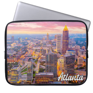 Capa Para Notebook Sunset Over Atlanta, Geórgia, Estados Unidos
