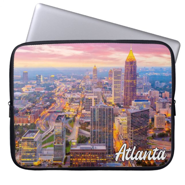 Capa Para Notebook Sunset Over Atlanta, Geórgia, Estados Unidos (Frente)