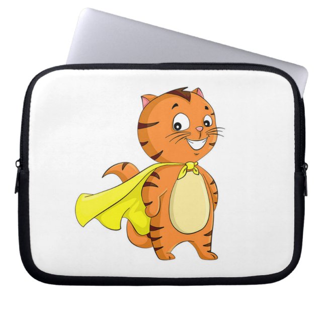 Capa Para Notebook Super Cartoon do Gato (Frente)