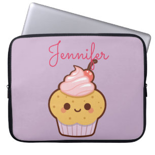 Capa Para Notebook Super fofo monograma cupcake kawaii
