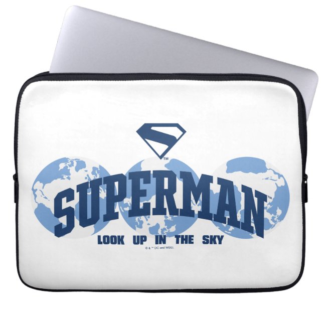 Capa Para Notebook Super-Homem no Mundo (Frente)